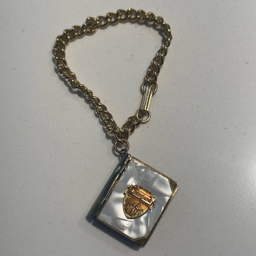 Vintage Disneyland Mother of Pearl Locket Souvenir